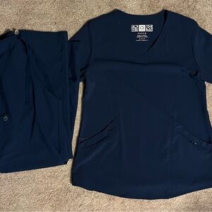 WonderWink Navy Blue Scrub Set